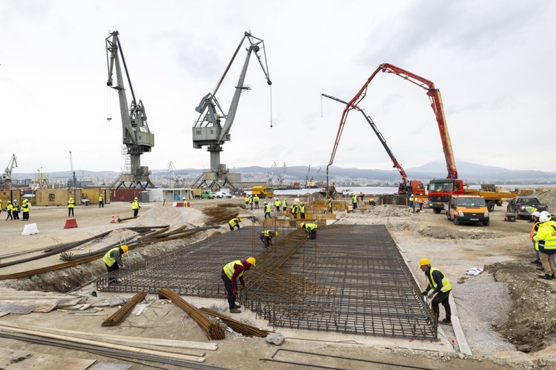 Der Ausbau des Hafens von Thessaloniki