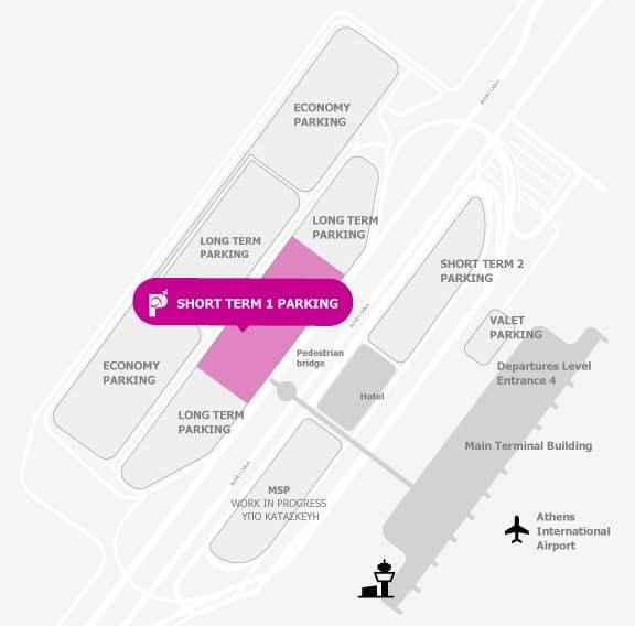 Änderungen beim Parken am Flughafen Athen ab 10. Juli