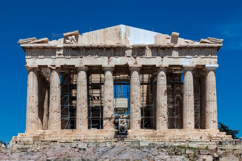 Westseite des Parthenon